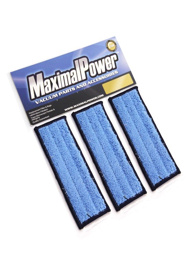 MaximalPower Replacement Washable & Reusable Wet Mopping Pad Compatible with iRobot Braava Jet 240, 241, 244, 245, 250 Robot Mops, Blue, 3-Pack - Image 1